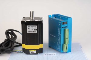 Кроковий двигун з енкодером Nema34(86) Times Brilliant 86EBP147ALC-TKO 8.5Nm, 6.0А + гібридний серводрайвер ZDM-2HA865, кабель 200 см