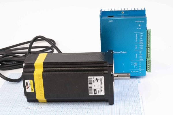 Кроковий двигун з енкодером Nema34(86) Times Brilliant 86EBP181ALC-TKO 12.5Nm, 6.0А + гібридний серводрайвер ZDM-2HA865, кабель 200 см
