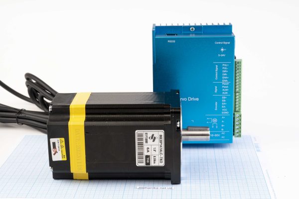 Кроковий двигун з енкодером Nema34(86) Times Brilliant 86EBP147ALC-TKO 8.5Nm, 6.0А + гібридний серводрайвер ZDM-2HA865, кабель 200 см