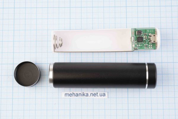 Корпус Power Bank (повербанк), DIY KIT 1×18650, алюміній