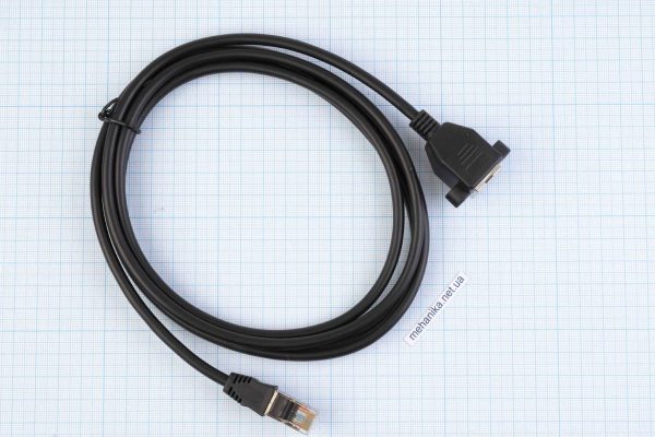 Адаптер-подовжувач Ethernet LAN (RJ45 Female/RJ45 Male) для встановлення в корпус, 200 см