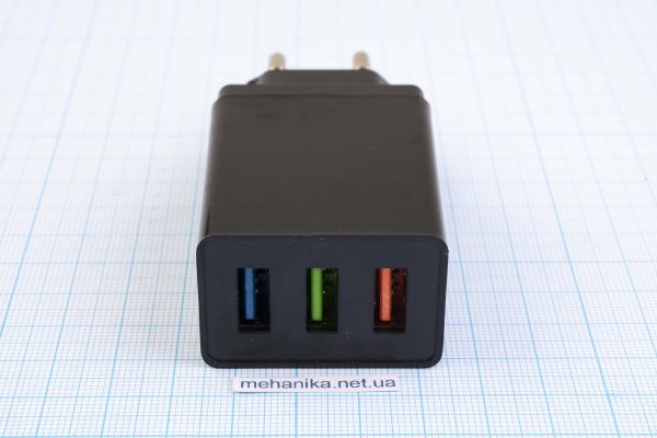 Зарядний пристрій HB-03A2000 3xUSB-A