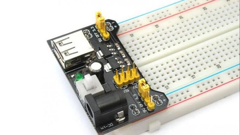 Модуль живлення макетних плат MB-102 3.3/5V, USB-A