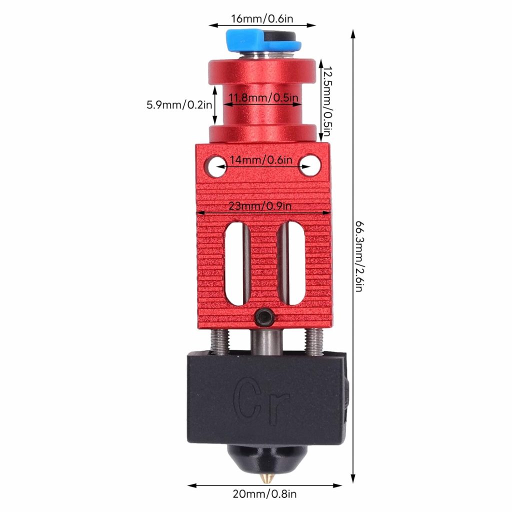 Eкструдер (хотенд/hotend) CR10 для Ender-3, BOWDEN, модернізований