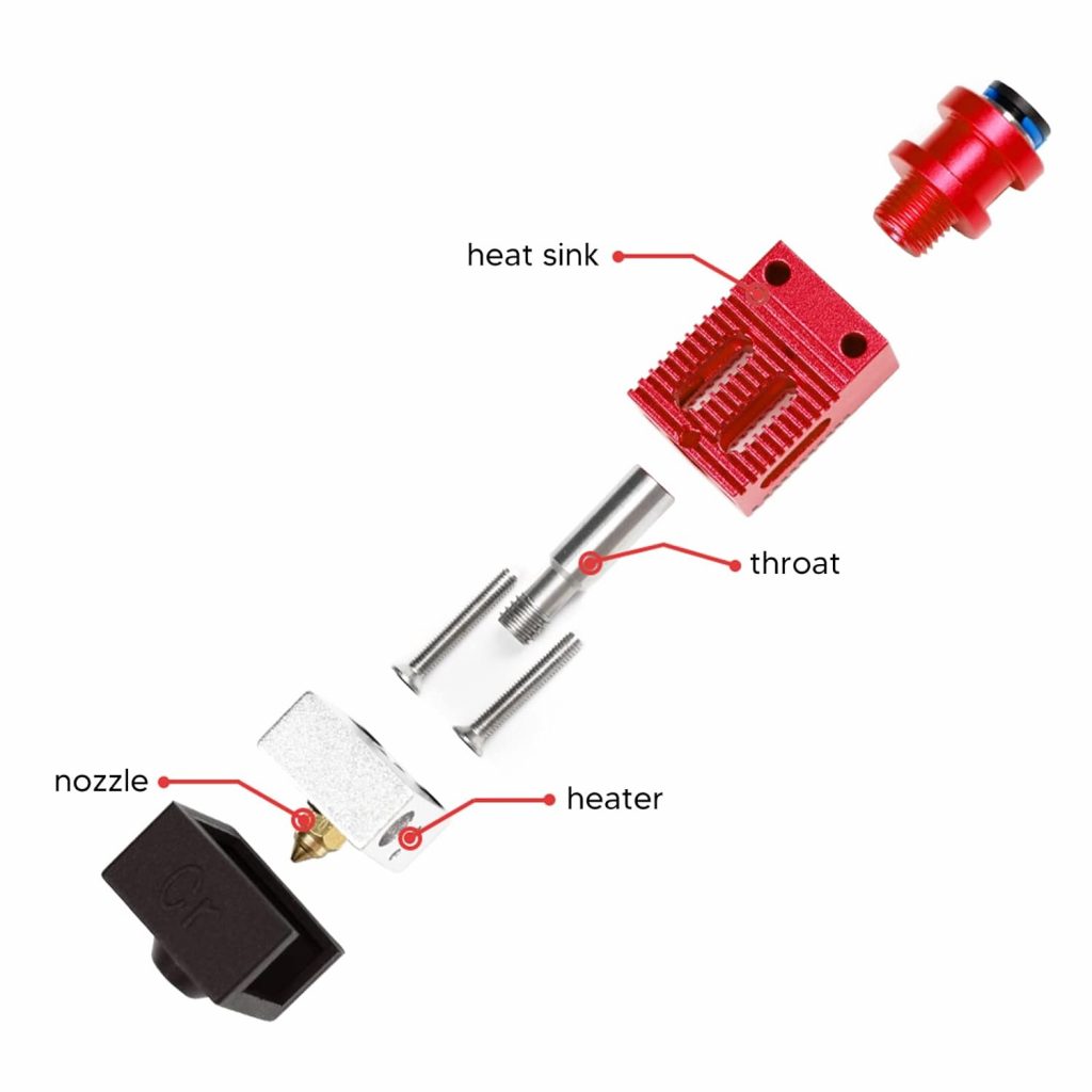 Eкструдер (хотенд/hotend) CR10 для Ender-3, BOWDEN, модернізований