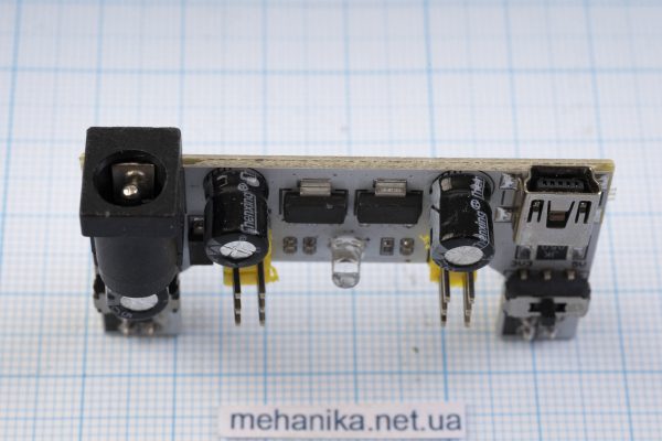 Модуль живлення макетних плат MB-102 3.3/5V, miniUSB