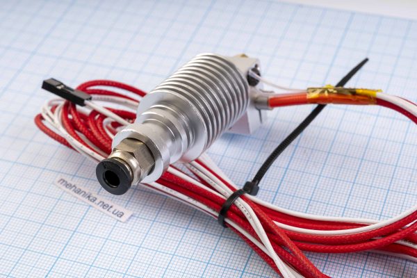 Eкструдер (хотенд/hotend) E3D V6 з фітингом, BOWDEN
