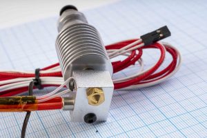 Eкструдер (хотенд/hotend) E3D V6 з фітингом, BOWDEN