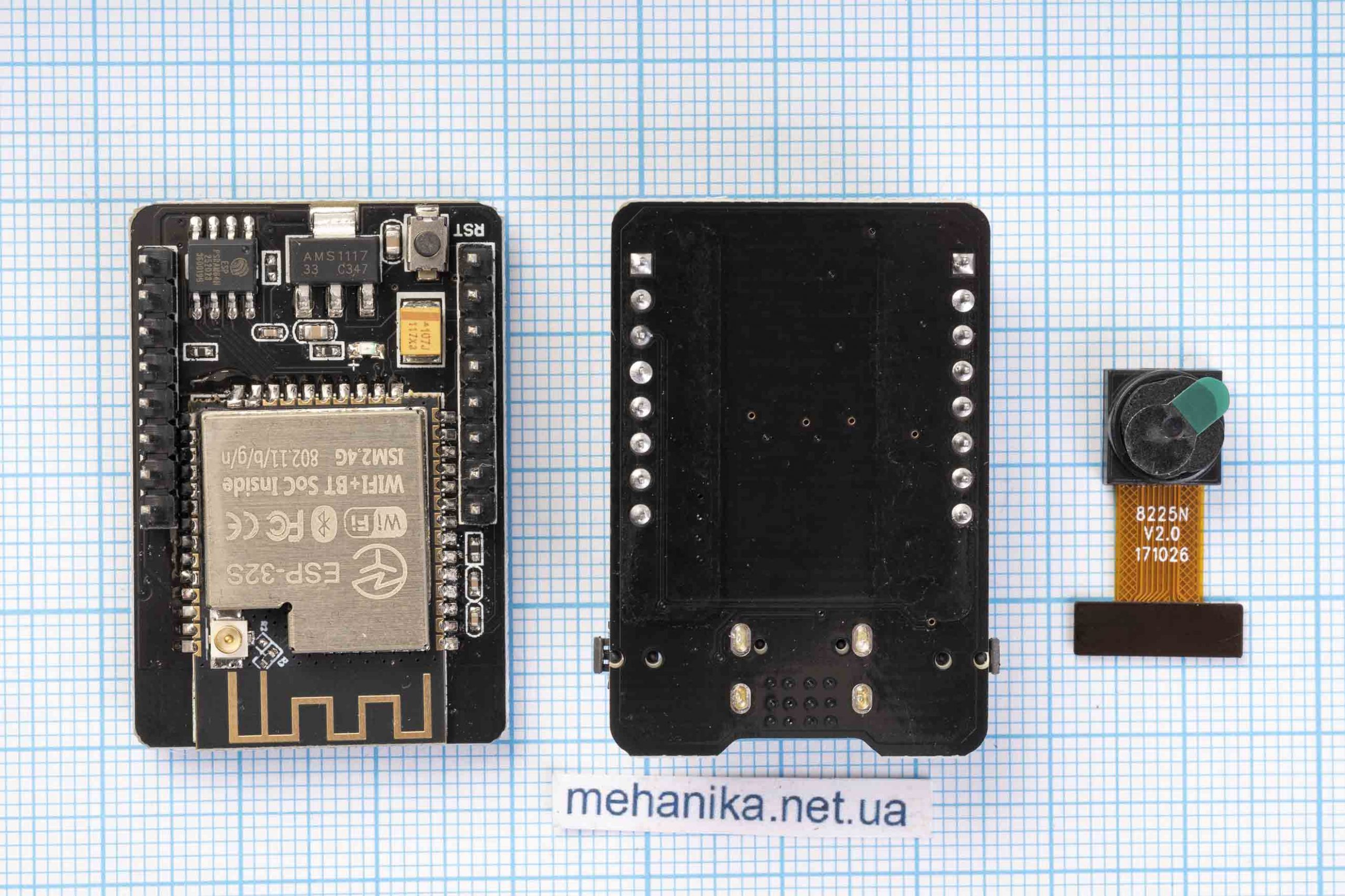 Модуль ESP32-CAM (8M x 8bits) з камерою OV2640, WiFi/Bluetooth, AI-Thinker HW-818 + ESP32-CAM MB Type-C