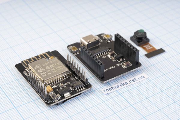 Модуль ESP32-CAM (8M x 8bits) з камерою OV2640, WiFi/Bluetooth, AI-Thinker HW-818 + ESP32-CAM MB Type-C