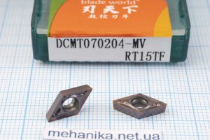 Вставка токарна (різець) DCMT070204-MV RT15TF BLADEWORLD 55 HRC