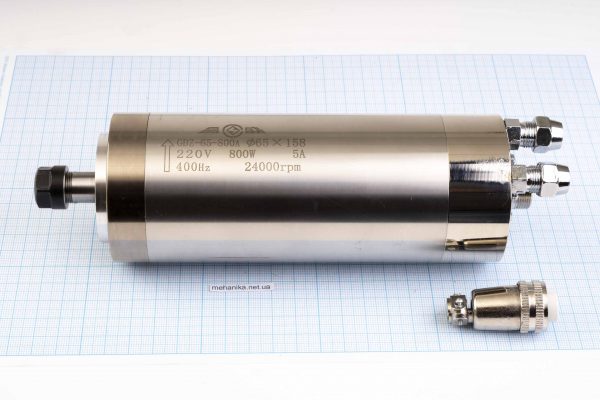 Шпиндель GDZ-65-0.8 (0.8kW, d65x158мм), цанга ER11, з рідинним охолодженням