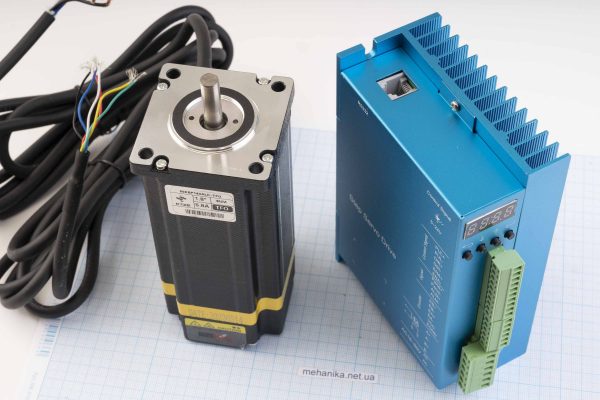 Кроковий двигун з енкодером Nema23(57) Times Brilliant 60EBP143ALC-TFО 4.0Nm, 5.8 А + гібридний серводрайвер ZDM-2HA865, кабель 200 см