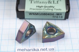 Вставка токарна (різець) WNMG080404-MA TF618 TIFFANY 60 HRC, двохстороння