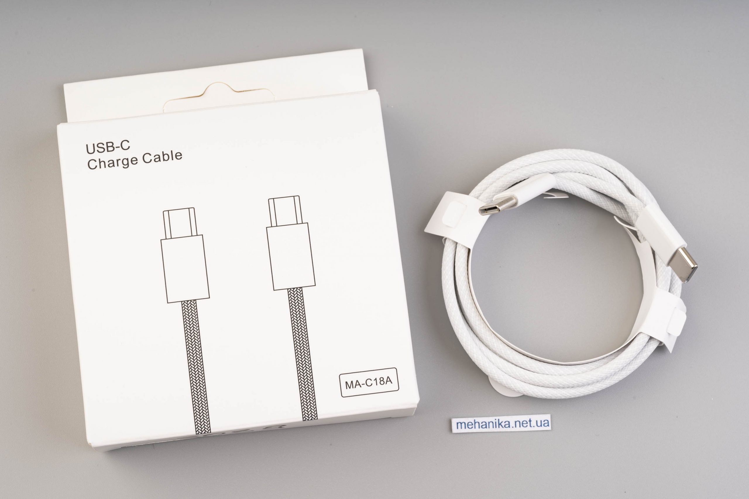 Кабель USB Type-C/USB Type-C, 100 см, 6А, плетений, підтримка iPhone 15