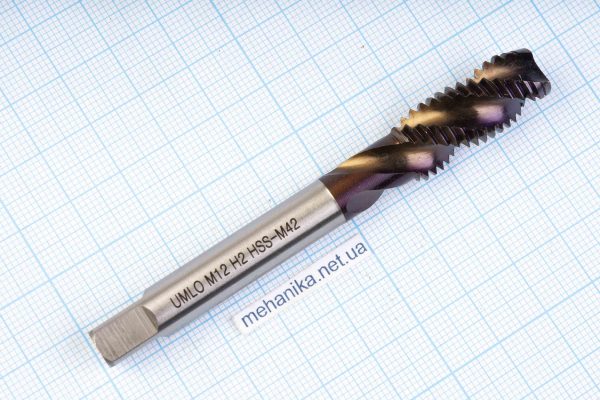 Мітчик спіральний UMLO, кобальтова сталь M42 HSS Co-8%