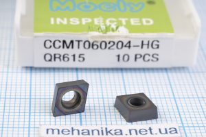 Вставка токарна (різець) CCMT060204-HG QR615 MOCLY 68 HRC