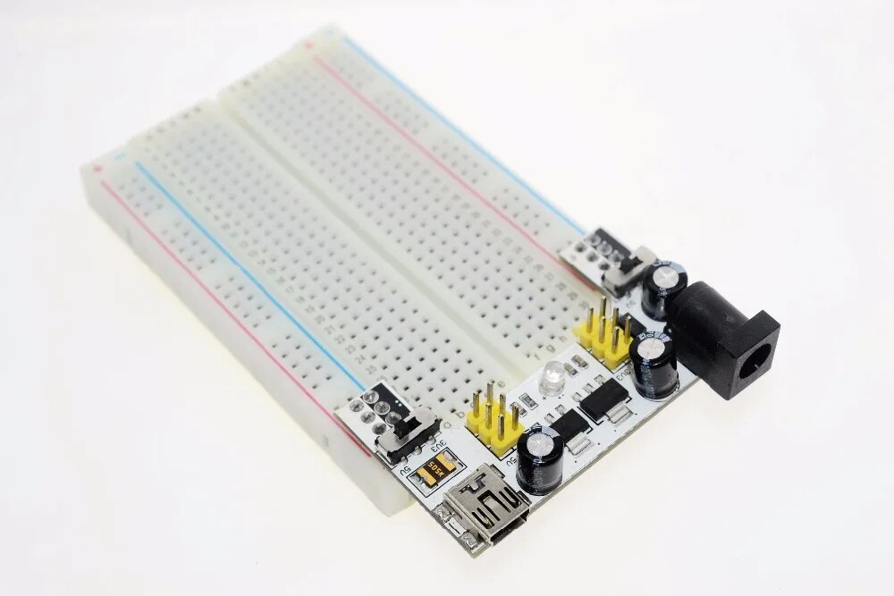 Модуль живлення макетних плат MB-102 3.3/5V, miniUSB