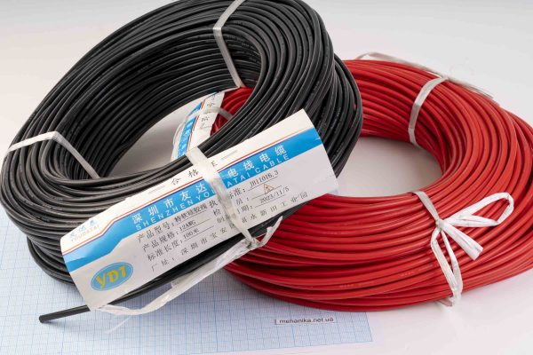 Кабель термостійкий силіконовий, супергнучкий 12AWG