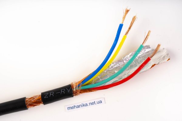 Кабель управління ZR-RVVP екранований, середньогнучкий, 4-жильний, мідь