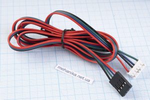 Кабель для крокового двигуна Nema17 (XH2.54 4pin - PH2.0 6pin) (4 дроти), 100 см