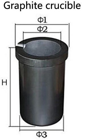 Тигель графітовий (втулка) для керамічного тигеля 1 кг матеріалу