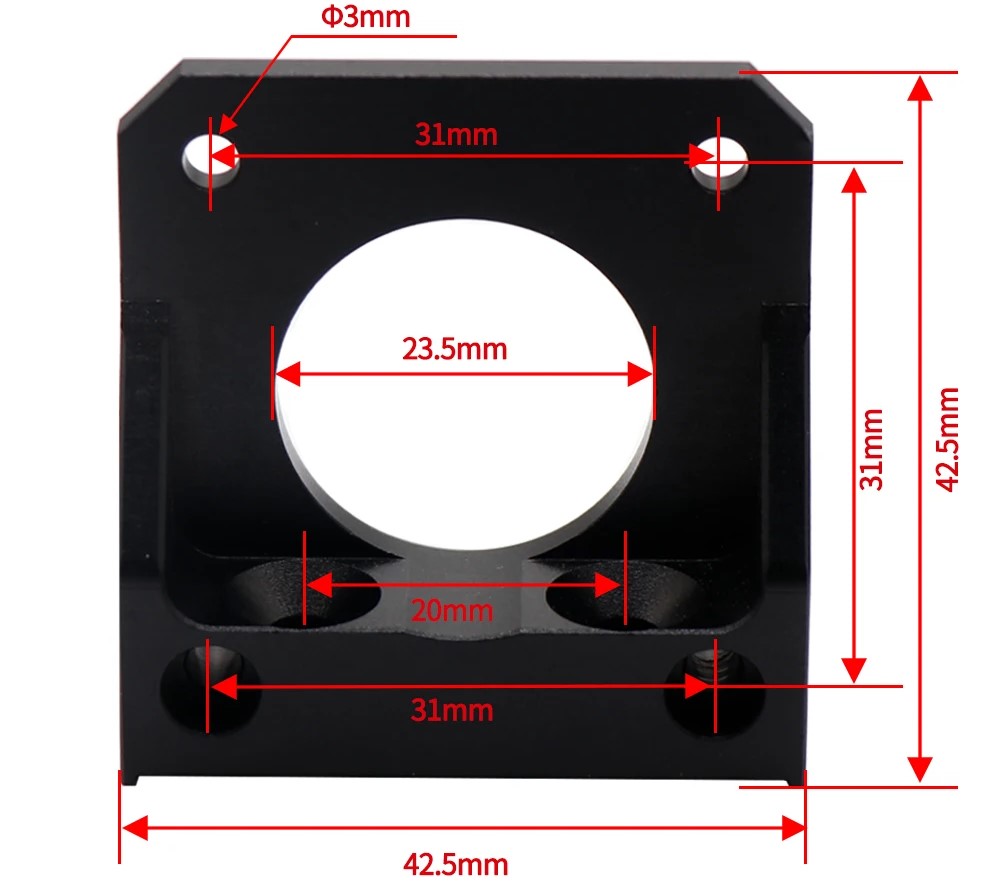 Кронштейн кутовий для осі Z Nema 17, для Ender-3, CR-10