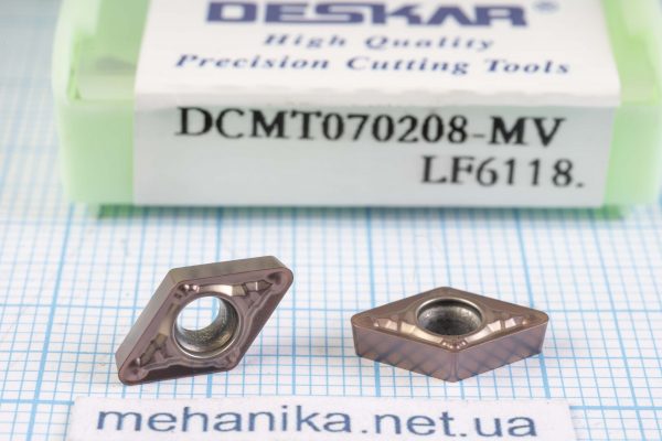 Вставка токарна (різець) DCMT070208-MV LF6118 DESCAR 55 HRC