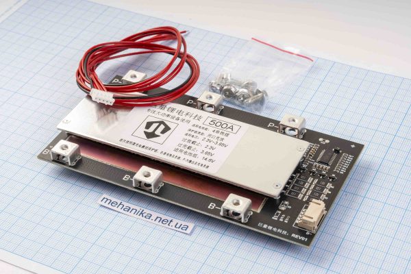 BMS-контролер заряду для LiFePo4, 4S/500A/14.6V