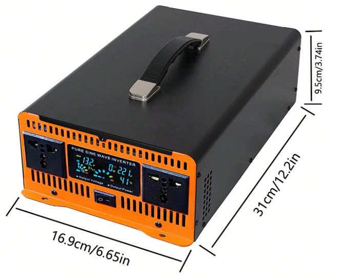 Інвертор MING LAI YU 1500W, DC-AC 48V/220V, чиста синусоїда