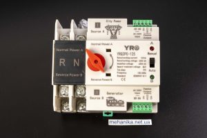 Автомат вводу резерву (АВР) інверторний двополюсний YRQ2PC-125, 220V/125A