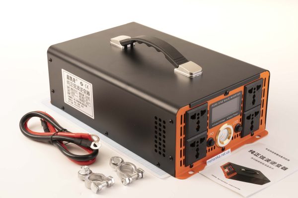 Інвертор CNAS 3000W, DC-AC 24V/220V, чиста синусоїда, з ліхтариком