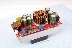Перетворювач напруги підвищуючий, DC-DC, 10-60V/12-90V 22A 1800W, з кулером (зелений)