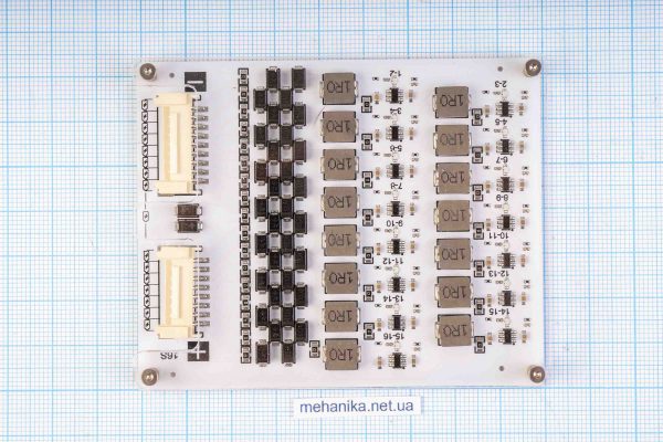 Балансир активний конденсаторний, 16S Li-Ion/LiFePO4, 2.0-4.5V/2А, на алюмінієвій пластині