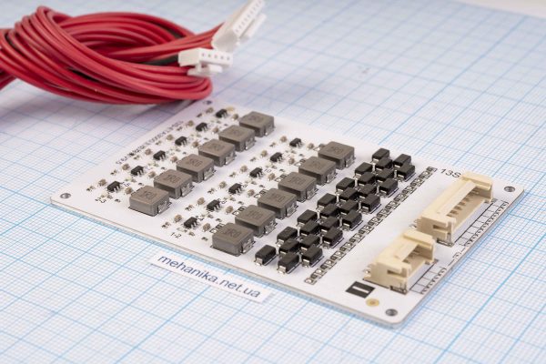 Балансир активний конденсаторний, 13S Li-Ion/LiFePO4, 2.0-4.5V/2А, на алюмінієвій пластині
