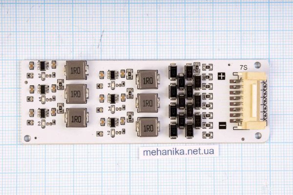 Балансир активний конденсаторний, 7S Li-Ion/LiFePO4, 2.0-4.5V/2А, на алюмінієвій пластині