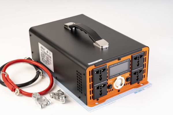 Інвертор CNAS 3000W, DC-AC 12V/220V, чиста синусоїда, з ліхтариком