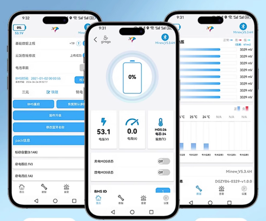 BMS-контролер заряду універсальний, GINKGO DATA