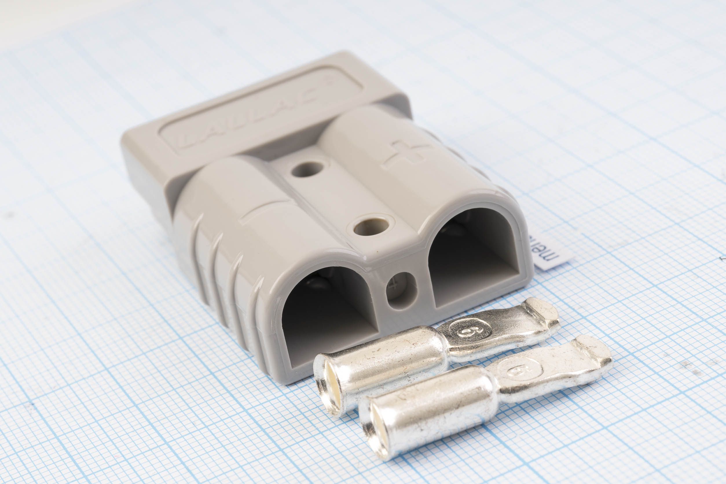 Роз’єм акумуляторний (силовий) Anderson SB50, 50A/600V (сірий)