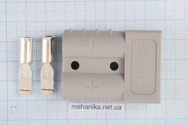 Роз’єм акумуляторний (силовий) Anderson SB50, 50A/600V (сірий)