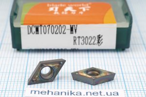 Вставка токарна (різець) DCMT070202-MV RT3022 BLADEWORLD 55 HRC