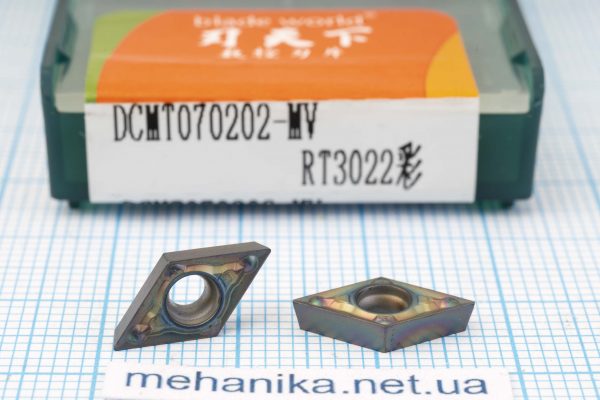 Вставка токарна (різець) DCMT070202-MV RT3022 BLADEWORLD 55 HRC