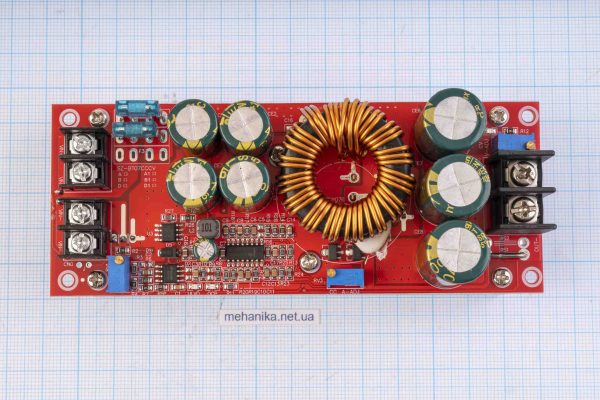 Перетворювач напруги підвищуючий, DC-DC, 10-60V/12-83V 18A 1200W (зелений)