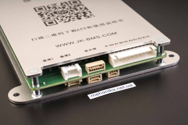 BMS-контролер заряду універсальний, JK BMS (JIKONG JK-B1A8S-10P), 4-8S, Li-Ion/LiFePO4/LTO, 100A (200A), з Bluetooth модулем