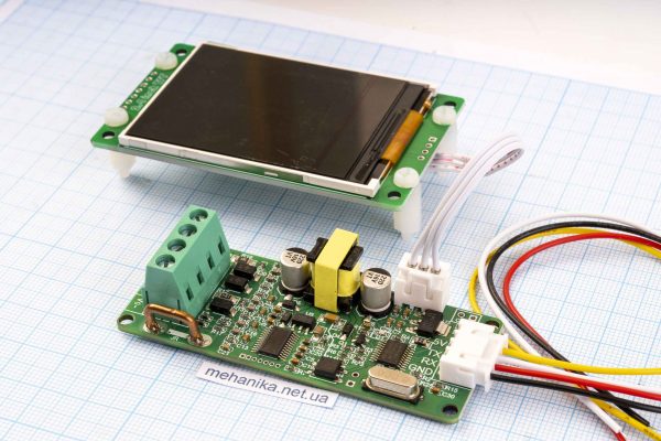 Ватметр (вольтметр, амперметр) цифровий SUI-201, DC 0-400V/10A, з дисплеєм 2.4"