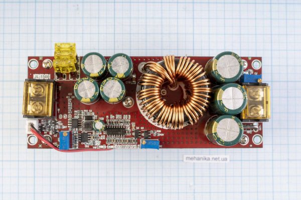 Перетворювач напруги підвищуючий, DC-DC, 10-60V/13-90V 30A 1500W, з кулером (JL-1500)