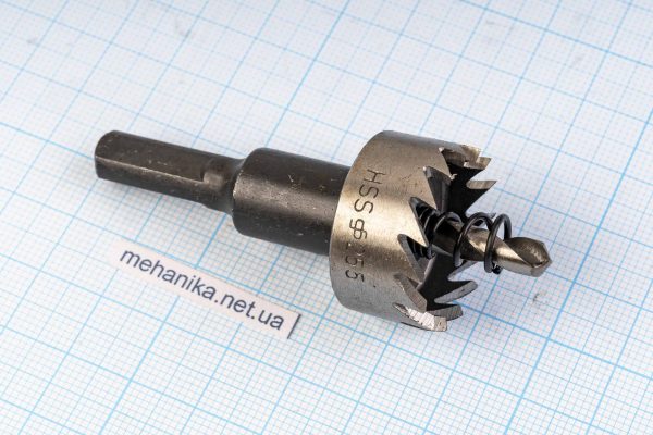 Коронка для металу HSS з направляючим свердлом