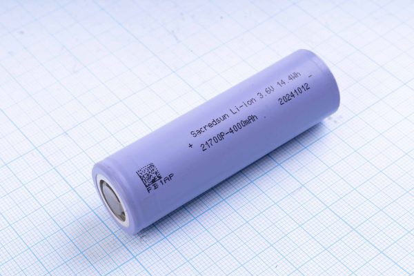 Акумулятор Li-Ion SACREDSUN INR21700-40P 4000mAh/40A, 10С
