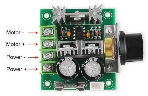 ШІМ регулятор (PWM) оборотів двигуна DC 12-40V/10А, (димер/dimmer)