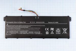 Батарея для ноутбука ACER AC14B8K (Aspire: E5-771, Aspire: E2-111, ES1-511, V3-371 series) 15.2V 3500mAh/53Wh
